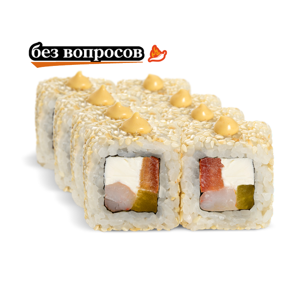 Сырная креветка с манго